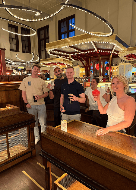 Appetise team members enjoying a night out together
